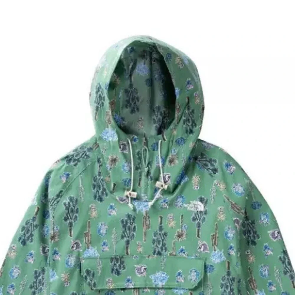 The North Face Class V NF0A5338IZG Hoodie Men Green Cactus Print Pullover APP262